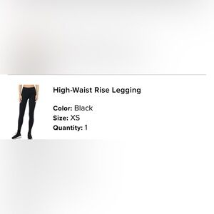 ALO Yoga High Waist Rise Black Leggings